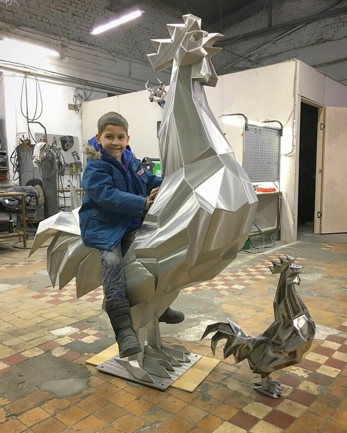 Meet Andrei Kazantsev's Insane Faceted Metal Sculptures