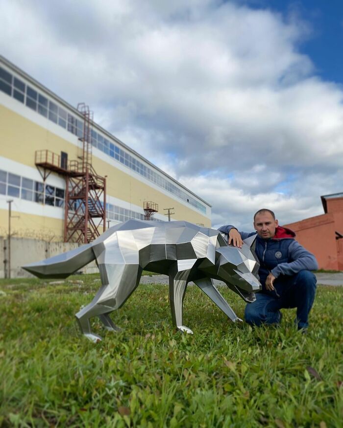 Meet Andrei Kazantsev's Insane Faceted Metal Sculptures