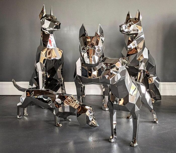 Meet Andrei Kazantsev's Insane Faceted Metal Sculptures