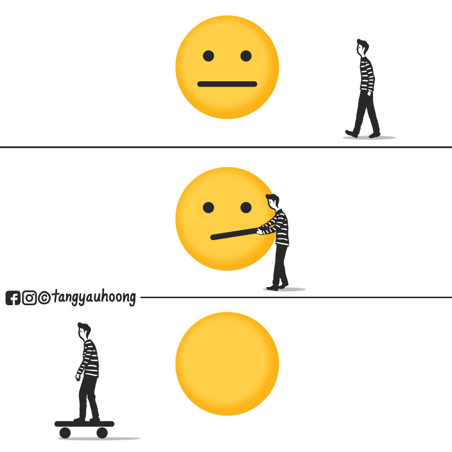 I Drew 23 Comics To Show How Unexpected Surprises Happen When We Look At Things Differently.