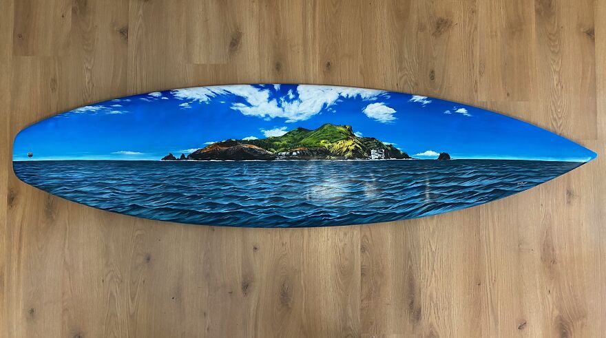 I Save Old Surfboards From Landfills And Give Them A Second Life As A Piece Of Art