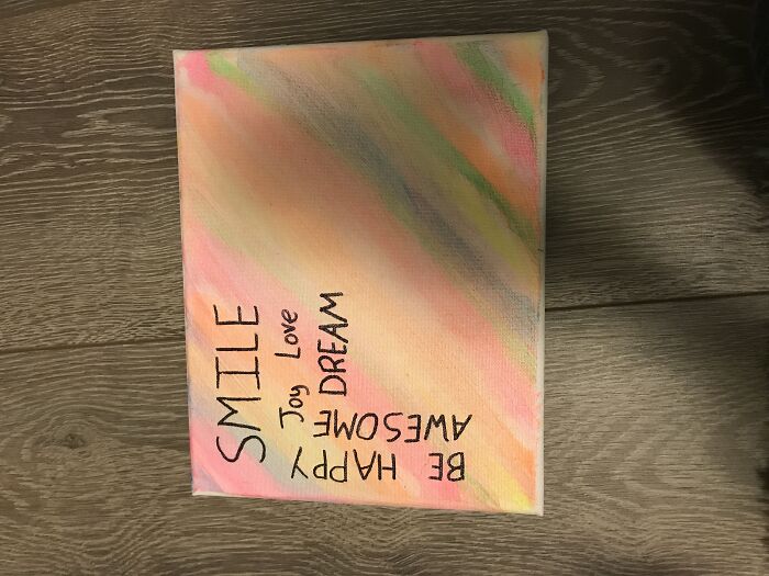 Random Painting Me And My Sister Did Because We Were Bored