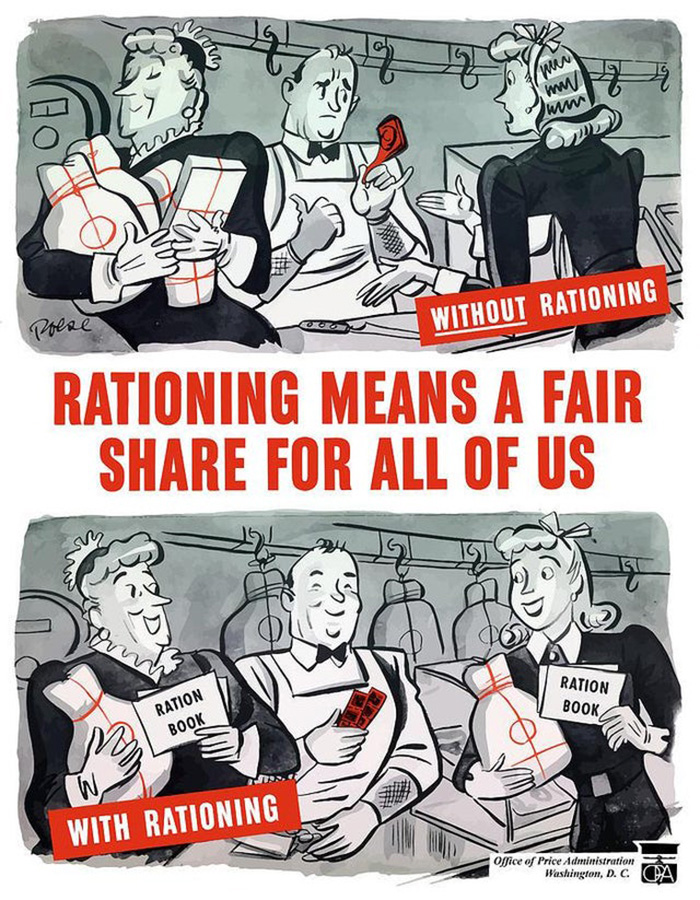 “Rationing Means A Fair Share For All Of Us” - USA, 1940s