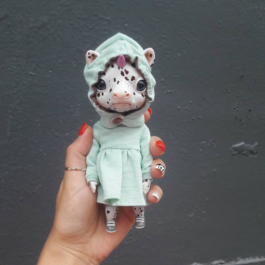Russian Artist Makes Clay Dolls That Are Cute And Fashionable