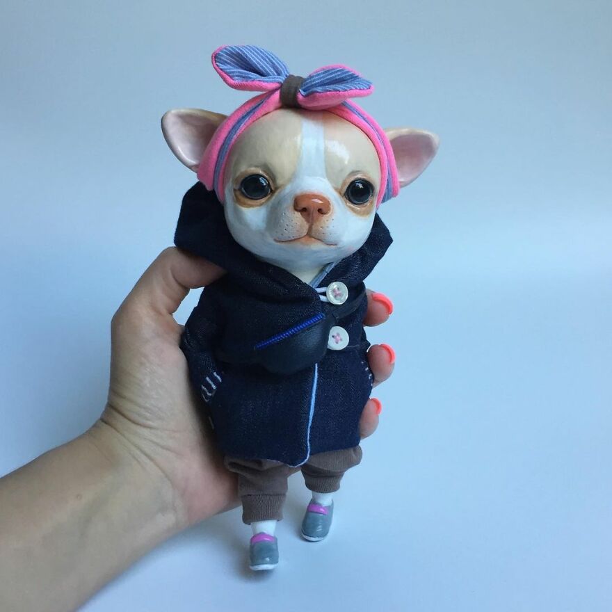 Russian Artist Makes Clay Dolls That Are Cute And Fashionable