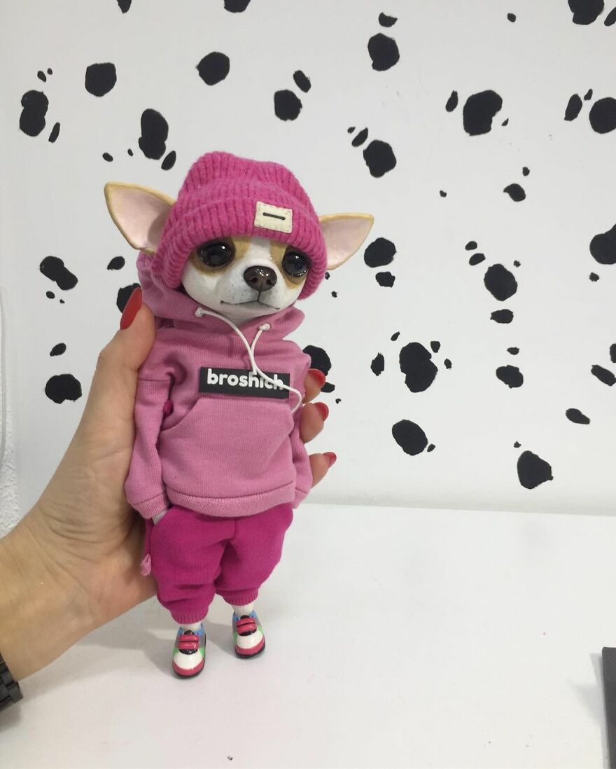 Russian Artist Makes Clay Dolls That Are Cute And Fashionable