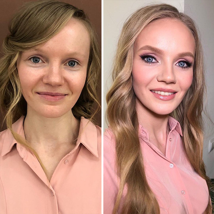 35 Women Before And After Their Makeup Transformations By Maria Kalashnikov...