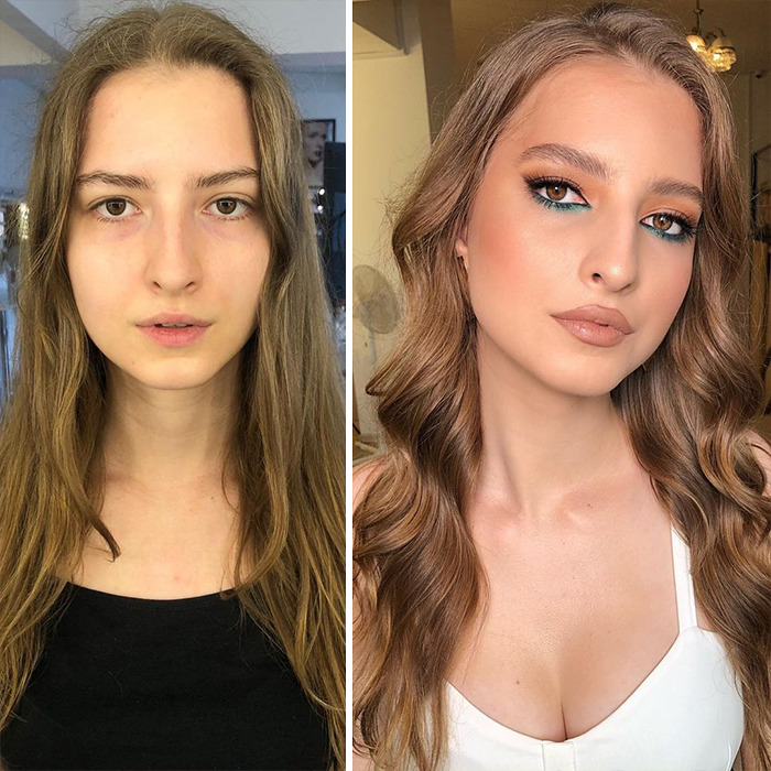 35 Women Before And After Their Makeup Transformations By Maria Kalashnikov...