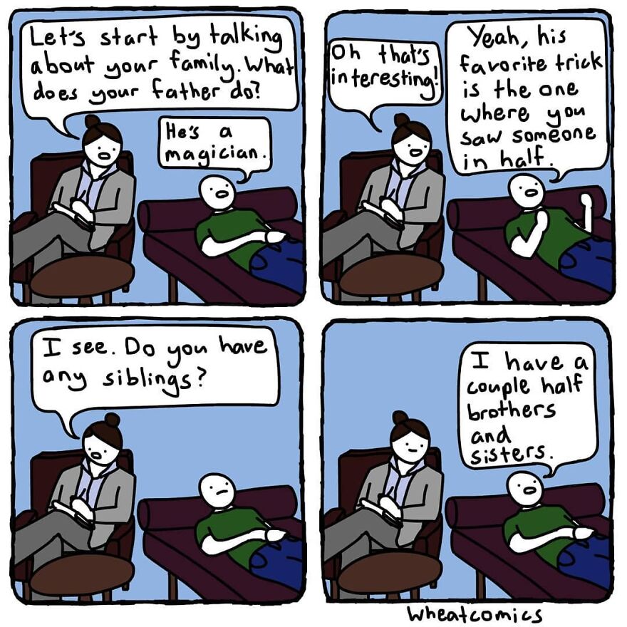 The Silly But Funny Comics From 'Wheat Comics'