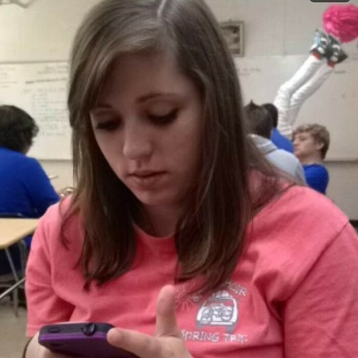 The Awkward Background Here