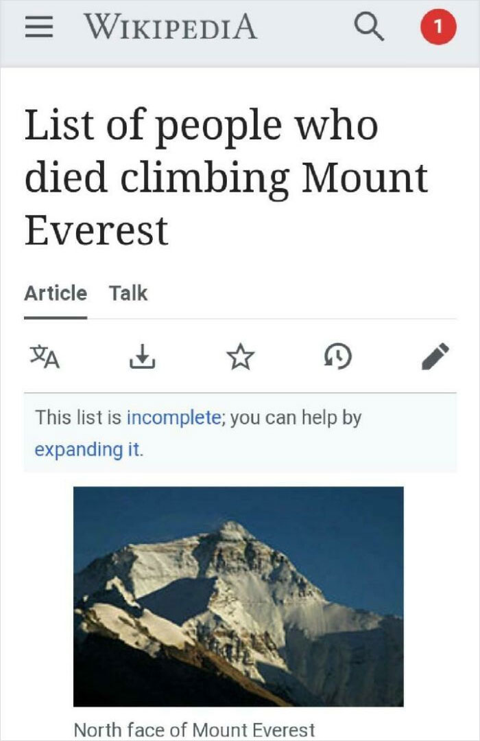 Expanding The Mount Everest List
