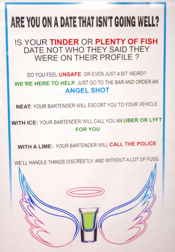 Bartender Explains What Different "Angel Shots" Mean And How Ordering One Can Save Someone From A Bad Situation
