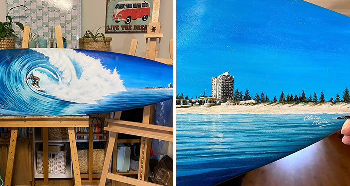 I Create Pieces Of Art On Old Surfboards That Were Destined For The Landfill (25 Pics)