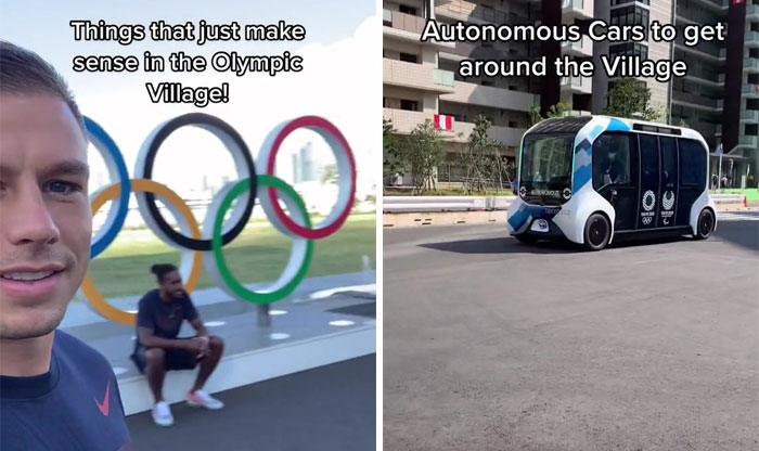 Athlete Shows Off All The Cool Stuff In The Olympic Village In Tokyo That Most Of Us Never See