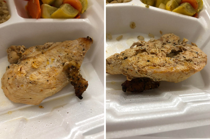 This Chicken I Woke Up To In The Hospital. Had Been Sitting For Quite Awhile. Not Like That Could’ve Made It Much Worse