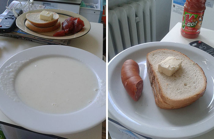 A Friend's Pregnant Wife Has Been Taken To Hospital In Torun, Poland. This Is What She Got For Dinner And Breakfast