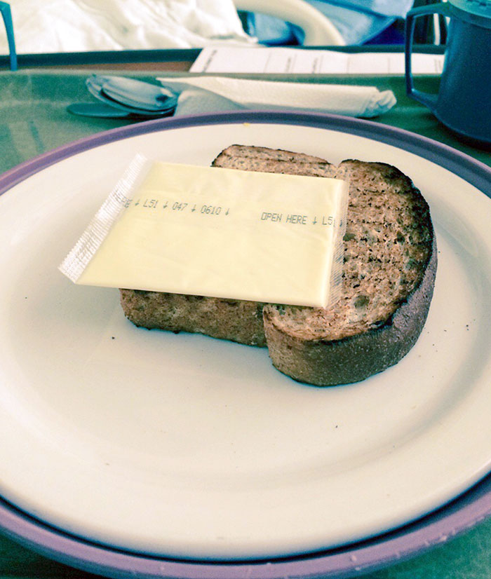 Staying At A Hospital In Montreal. No Dietary Restrictions (Injured My Leg). This Was What Was Presented This Morning Along With A Cup Of Coffee