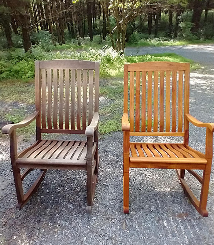 So That's What It Looks Like. Even Sitting On A Covered Porch For Seven Years Couldn't Protect Them Fully