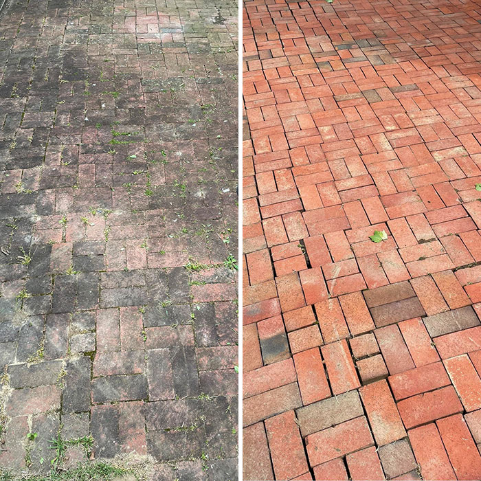 We Finally Got Around To Powerwashing Our Patio