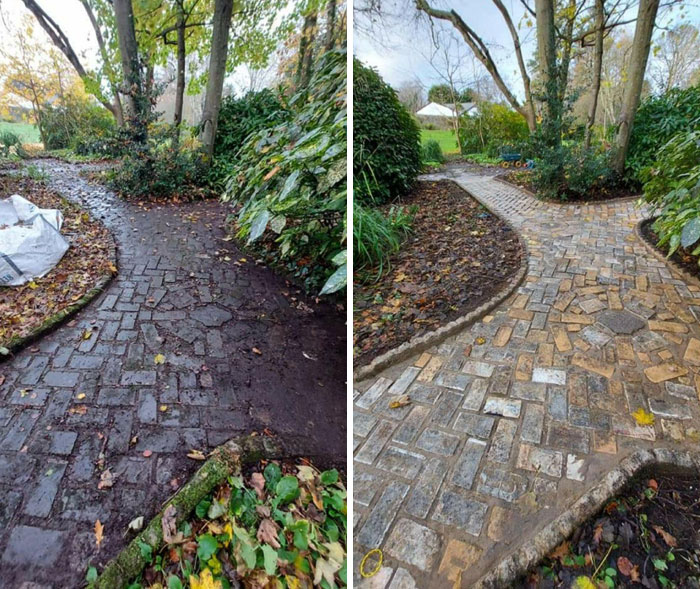 Freshening Up Some Old Paths Through An Estate Near Where I Live