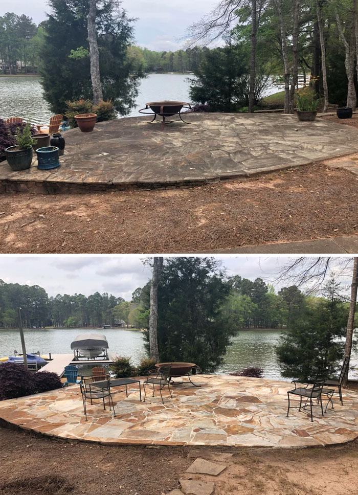 Power Washed It In Who Knows How Long, And Revealed It’s True Colors