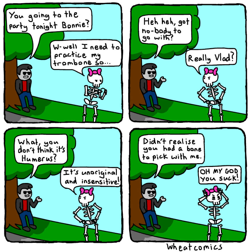 The Silly But Funny Comics From 'Wheat Comics'