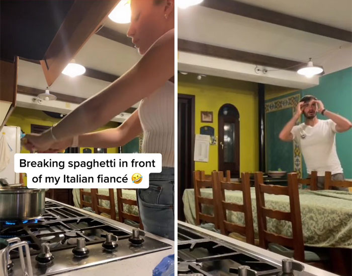 Breaking Spaghetti In Front Of My Italian Fiancé