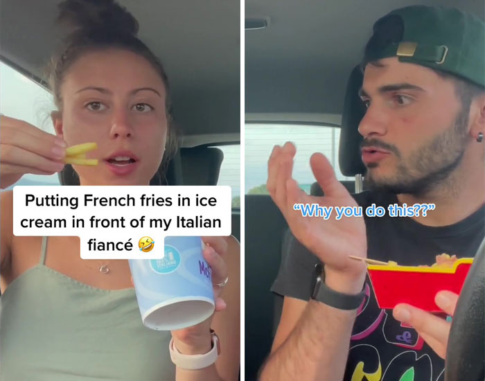Putting French Fries In Ice Cream In Front Of My Italian Fiancé