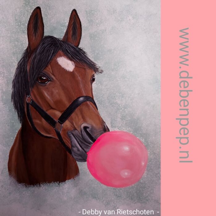 I Painted My Daughter's Favorite Pony. Acrylic Paint On Paper