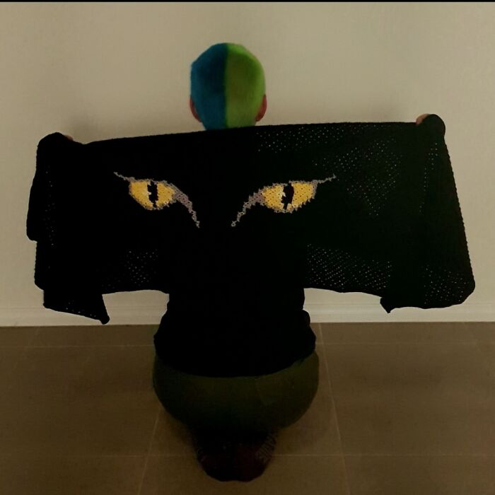 Designing And Making Crochet Items (This Shawl Is Based On A Drawing Of Our Cat By My Daughter)