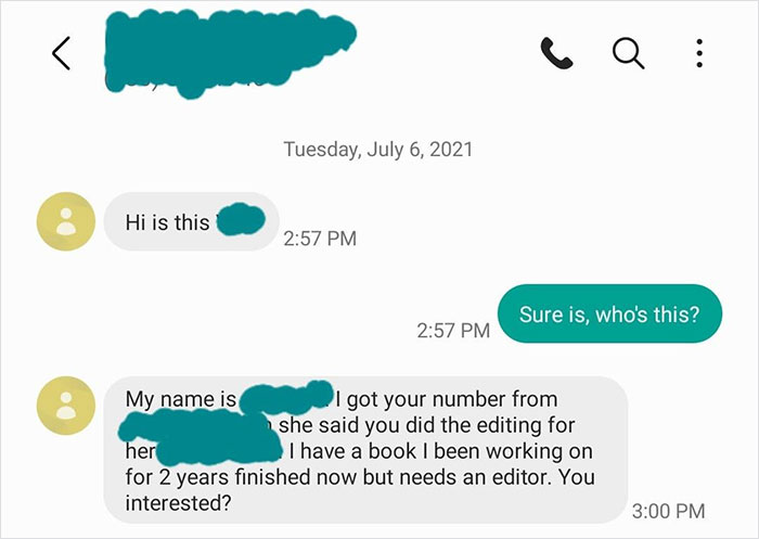 Overly-Confident Writer Is So Sure Her Book Is Going To Be A Best-Seller, Asks An Editor To Edit It For Free Overly-Confident Writer Is So Sure Her Book Is Going To Be A Best-Seller, Asks An Editor To Edit It For Free