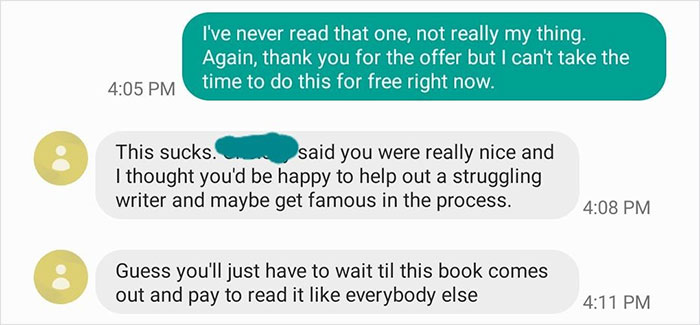 Overly-Confident Writer Is So Sure Her Book Is Going To Be A Best-Seller, Asks An Editor To Edit It For Free