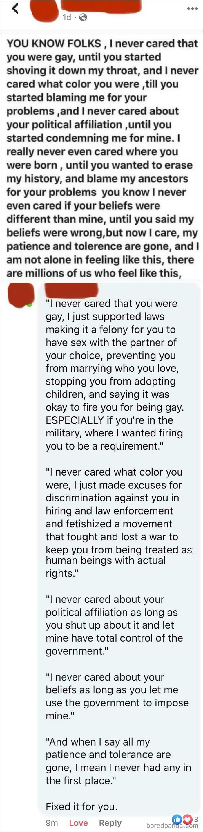 That's About As Devastating A Response As They Come