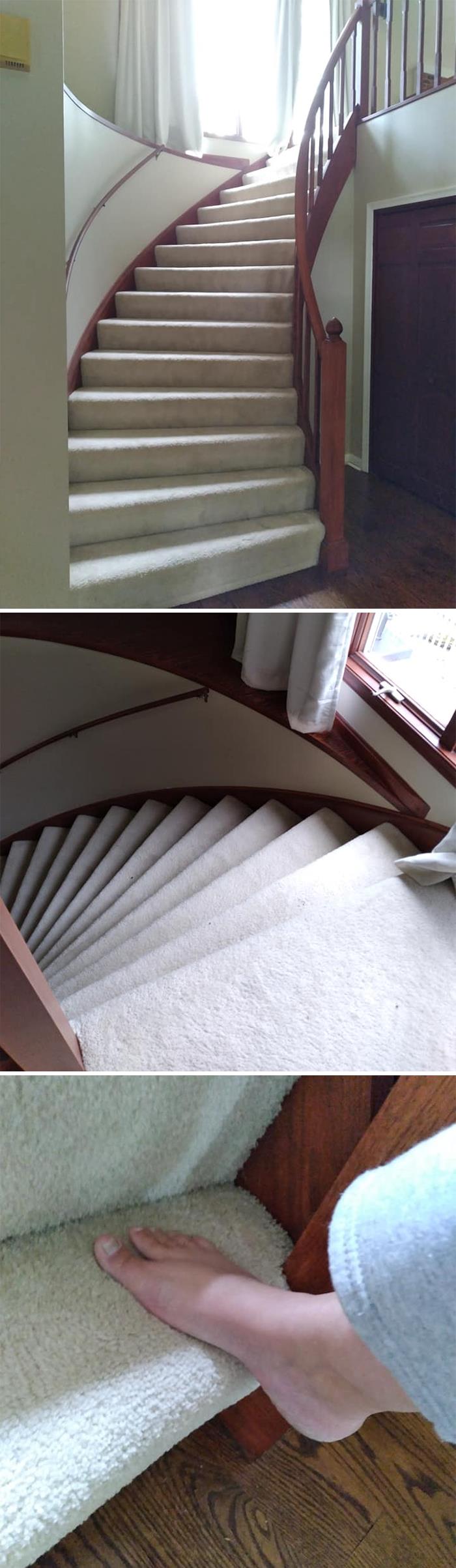 This Majestic Staircase Is Nice To Look At But Can We Discuss The Size Of The Outer Portion Of The Stair Or The Fact The Top Stairs Have No Handrail, Just Windows