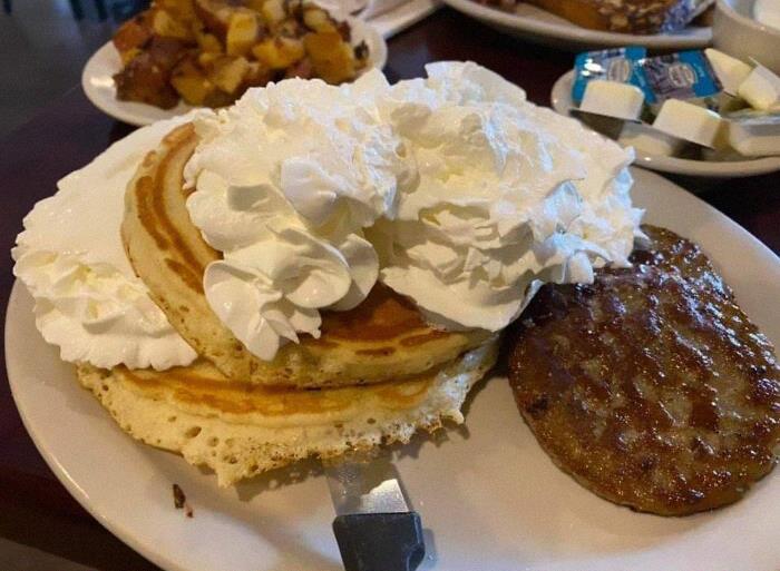 Asked For Extra Whipped Cream On My Pancakes. They Delivered
