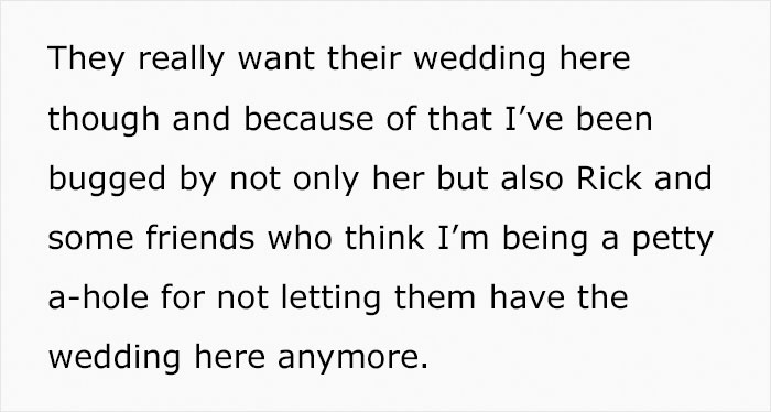 Guy Gets Uninvited From His Best Friend's Wedding Over Her Jealous Fiancé, Doesn't Want To Let Them Have The Wedding On His Property Anymore Guy Gets Uninvited From His Best Friend's Wedding Over Her Jealous Fiancé, Doesn't Want To Let Them Have The Wedding On His Property Anymore