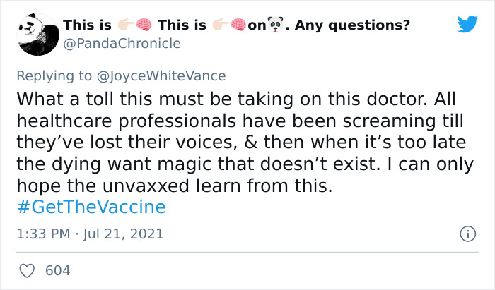 "I'm Sorry, It's Too Late" - Doctor Reveals What She Tells Unvaccinated Patients Dying From Covid "I'm Sorry, It's Too Late" - Doctor Reveals What She Tells Unvaccinated Patients Dying From Covid