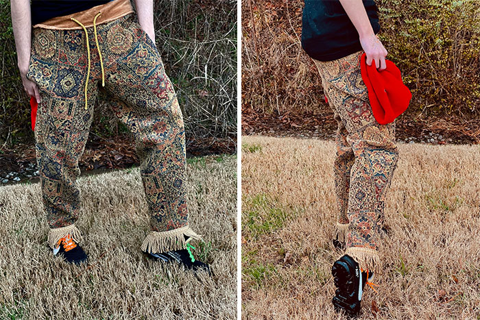 Pants I Made From A Window Curtain. (Custom Pattern)