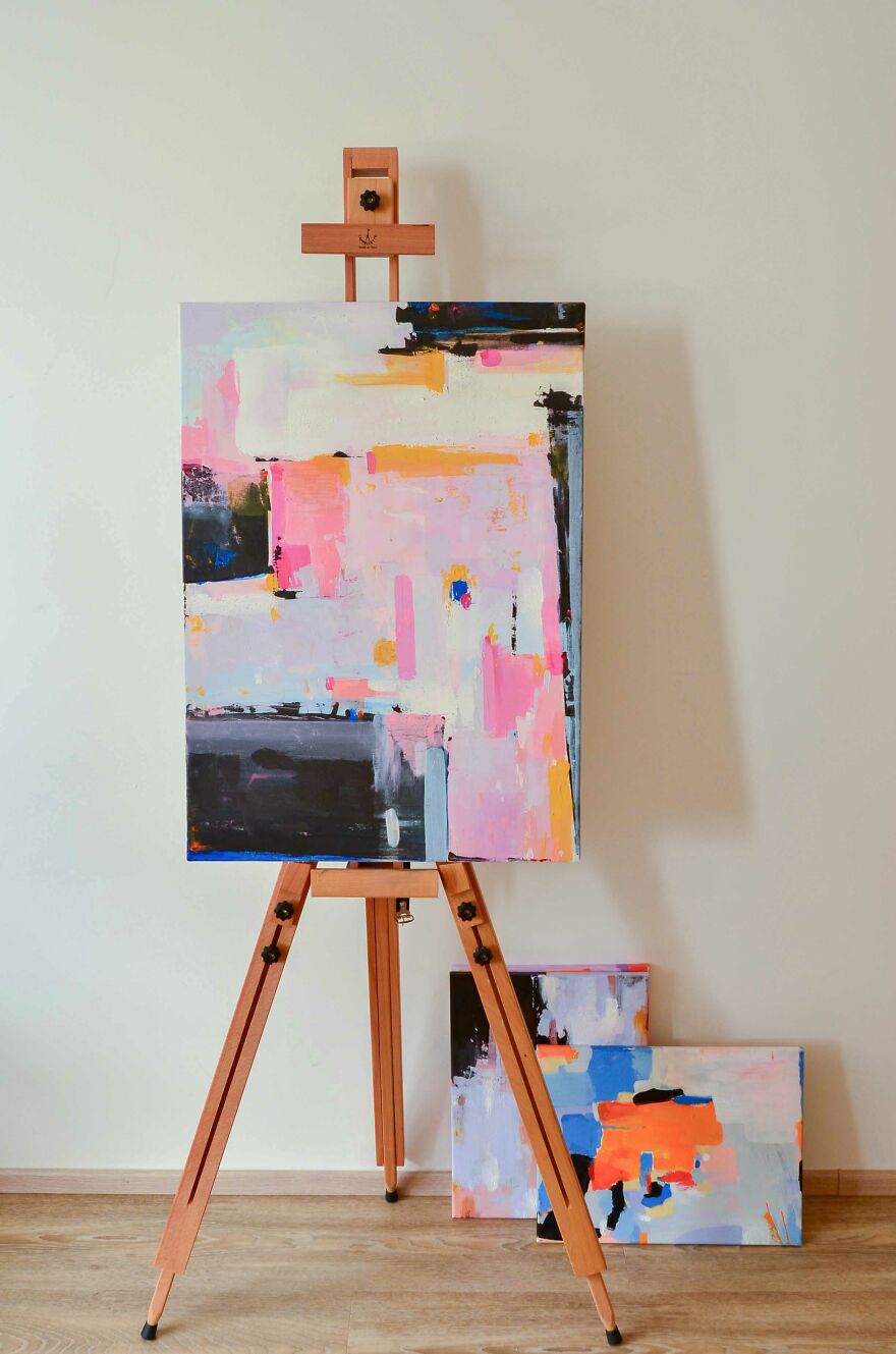 Went From Realistic Art And Watercolor To Acrylic And Free Abstraction On Canvas. And Here Is My Result. Went From Realistic Art And Watercolor To Acrylic And Free Abstraction On Canvas. And Here Is My Result.