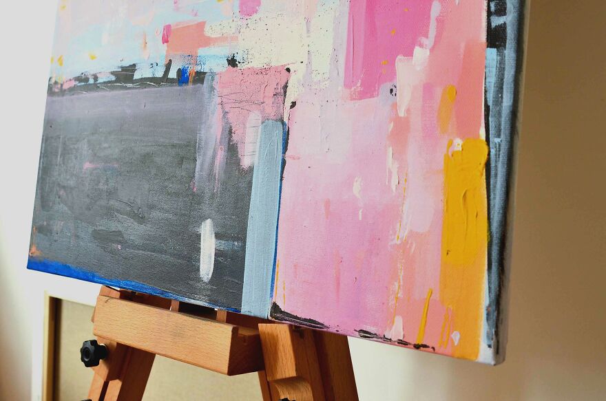 Went From Realistic Art And Watercolor To Acrylic And Free Abstraction On Canvas. And Here Is My Result. Went From Realistic Art And Watercolor To Acrylic And Free Abstraction On Canvas. And Here Is My Result.