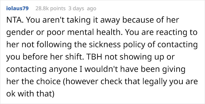 Recently Promoted Employee Takes A Day-Off Without Telling Anyone, Boss Makes Her Choose Between Demotion Or Termination