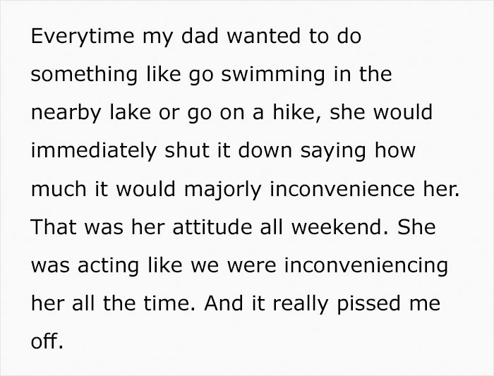 Mom Wants To Be Included In This Father-Daughter Camping Trip, Ruins It By Making It About Her Mom Wants To Be Included In This Father-Daughter Camping Trip, Ruins It By Making It About Her