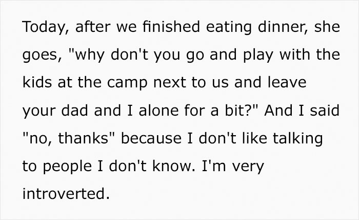 Mom Wants To Be Included In This Father-Daughter Camping Trip, Ruins It By Making It About Her Mom Wants To Be Included In This Father-Daughter Camping Trip, Ruins It By Making It About Her