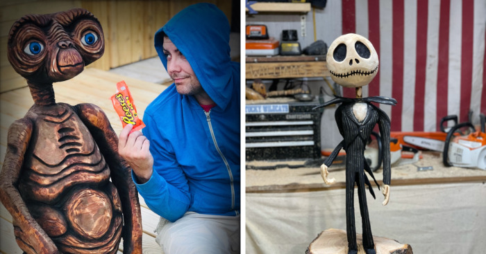 Here Are A Few Of My Favorite Chainsaw Carvings I’ve Created (5 Pics)