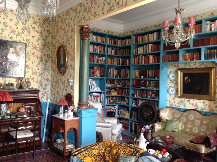 Small Part Of A Wrap-Around Library Still In The Process Of Getting Organised,sorry..