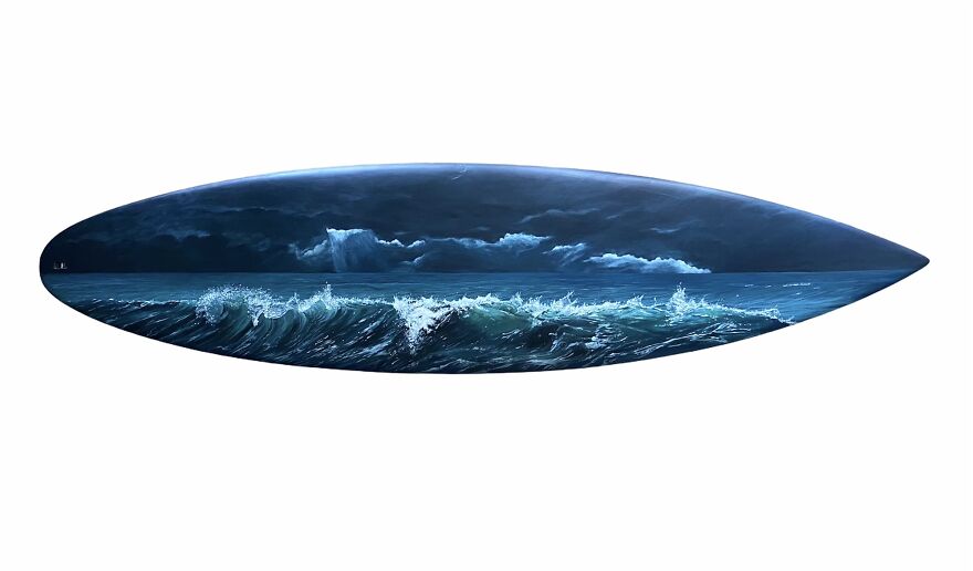 I Save Old Surfboards From Landfills And Give Them A Second Life As A Piece Of Art