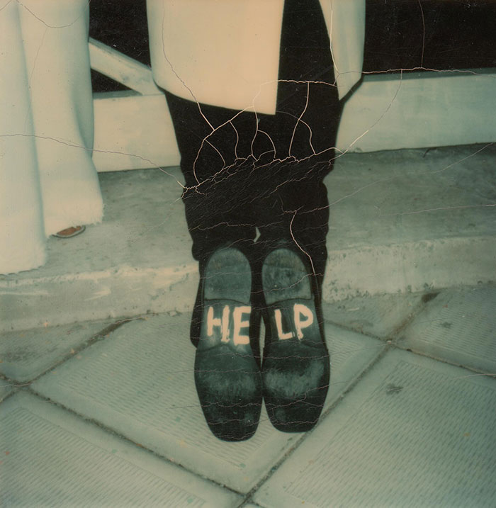 When My Parents Got Married, They Had To Kneel At The Alter And Unknowingly To My Father, His Brother Wrote This On The Bottom Of His Shoes