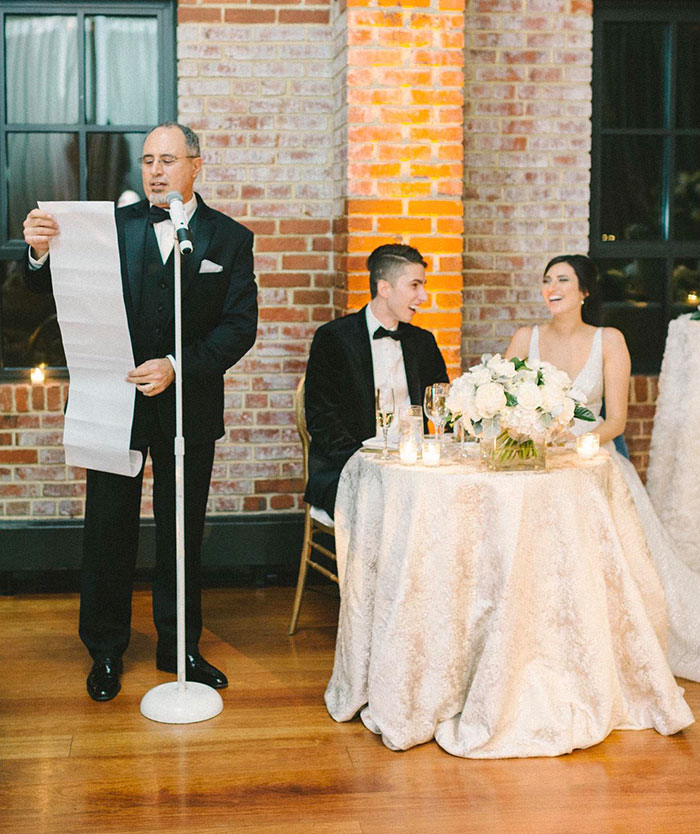 Told My Dad His Toast Could Only Be One Page