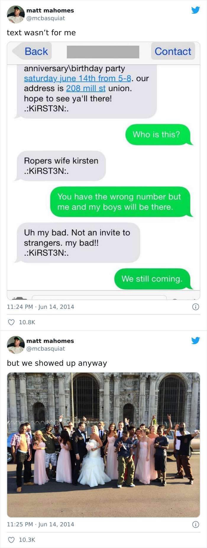 Accidentally Inviting Strangers To Your Wedding Can Make Up For An Interesting Photo