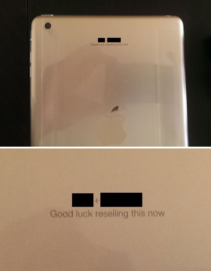 My New Brother-In-Law Got Us A Wedding Present, Engraved With A Personal Touch